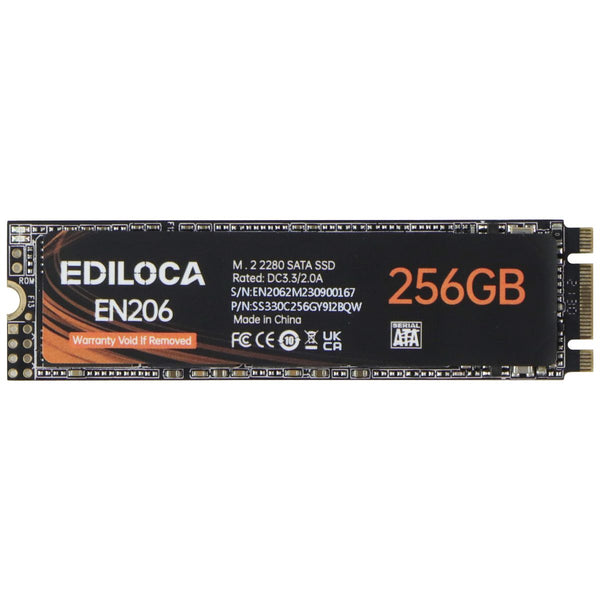 EDILOCA (256GB) EN206 3D NAND TLC Internal SSD - M.2 2280 SATA III 6Gb/s