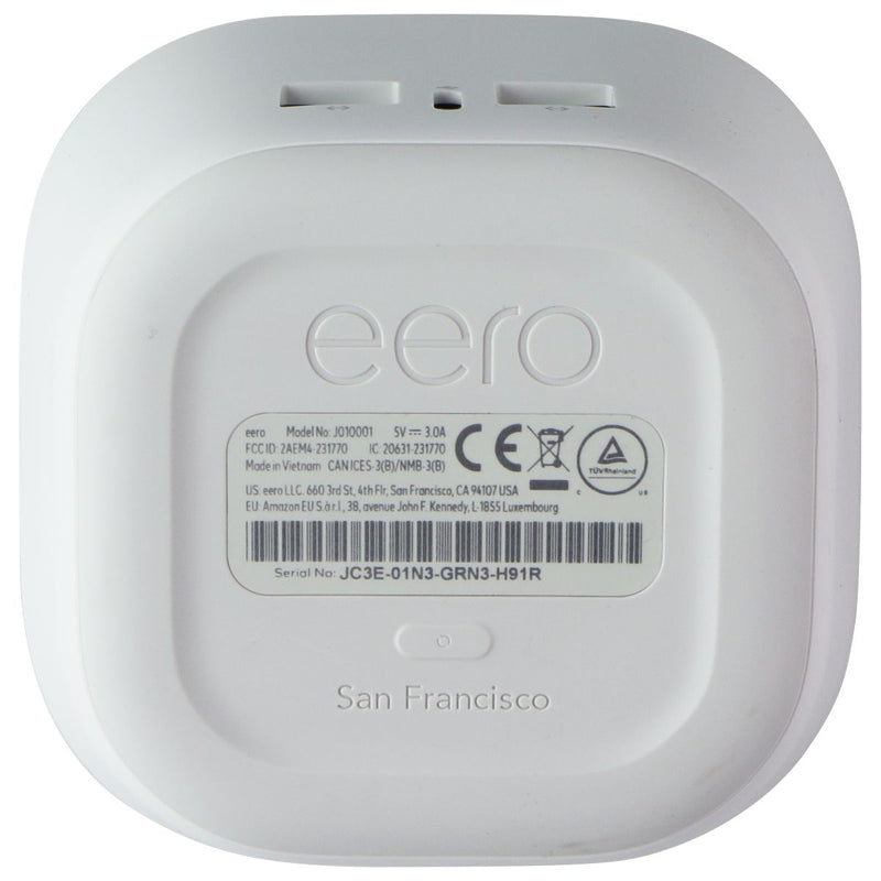 Eero Wireless Dual-Band 350Mbps (Single) Wi-Fi System Router - White (J010001)