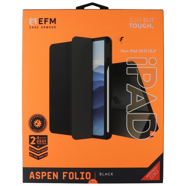 EFM Aspen Folio Case Armour for Apple iPad 9th/8th/7th Gen (10.2-inch) - Black
