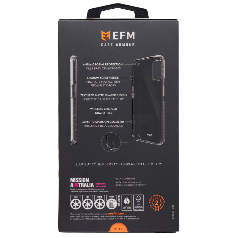 EFM Zurich Series Gel Case for OPPO A52 / A72 Smartphones - Clear