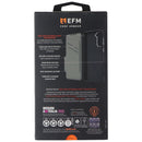 EFM Monaco Wallet Folio Case for Samsung Galaxy S21+ (Plus) - Black/Space Gray