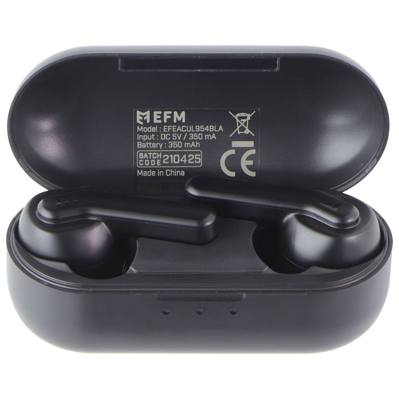 EFM - True Wireless Stereo Earbuds with ANC and Charging Case - Black