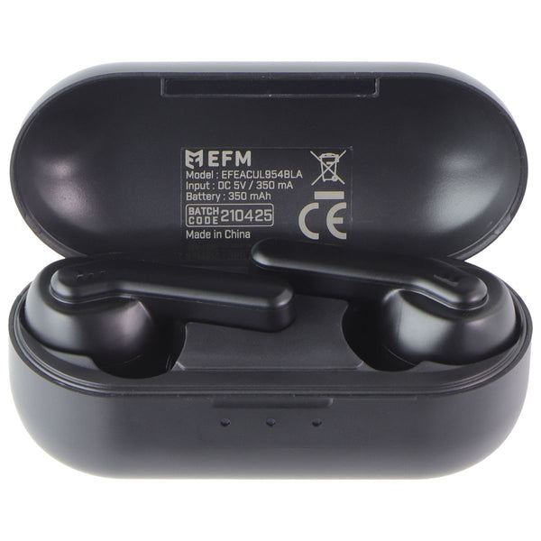 EFM - True Wireless Stereo Earbuds with ANC and Charging Case - Black