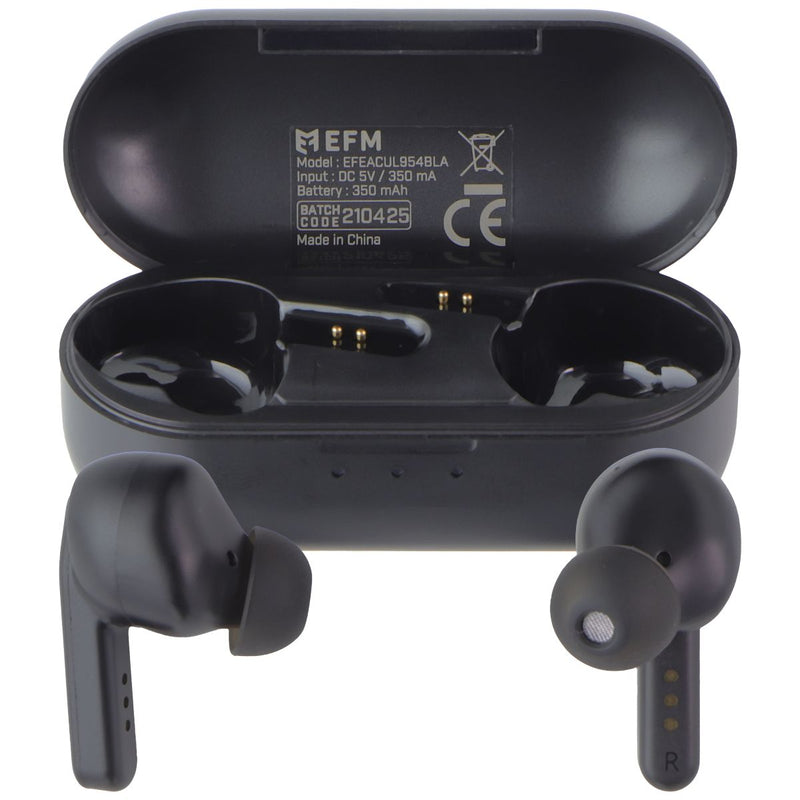 EFM - True Wireless Stereo Earbuds with ANC and Charging Case - Black