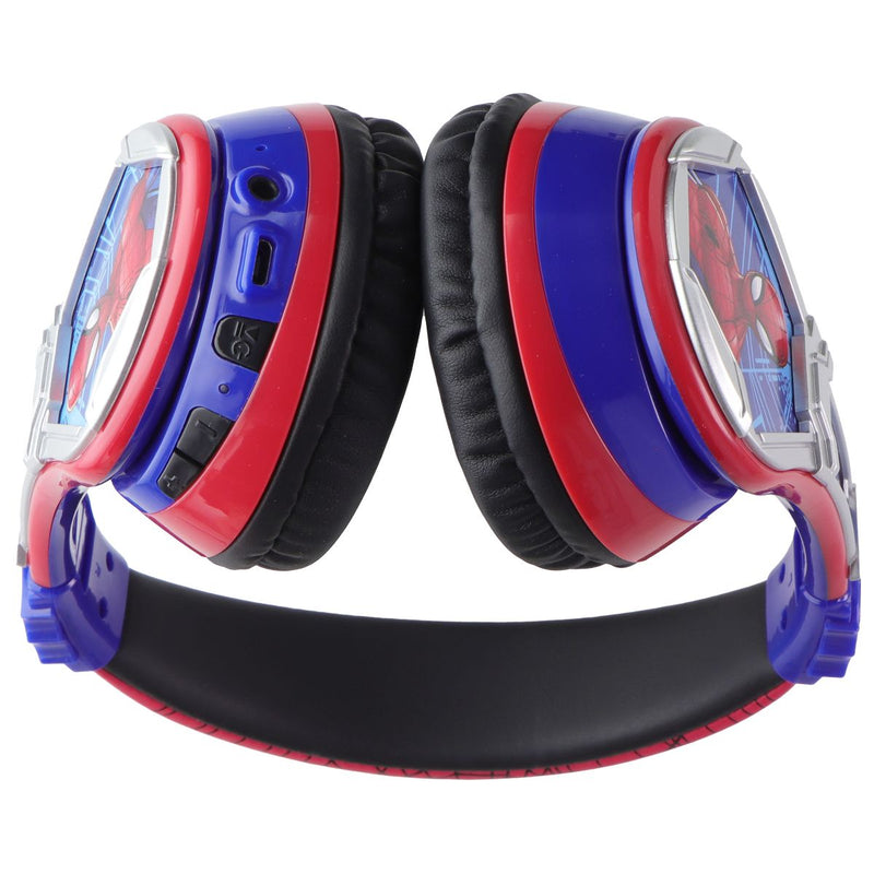 eKids Marvel Spider-Man Bluetooth Wireless Headphones for Kids - Red/Blue/Silver