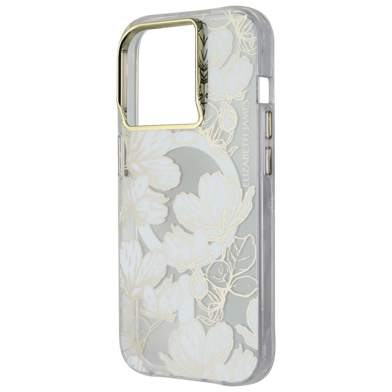 Elizabeth James Case for MagSafe for iPhone 15 Pro - Sunday in Soho Clear/Gold