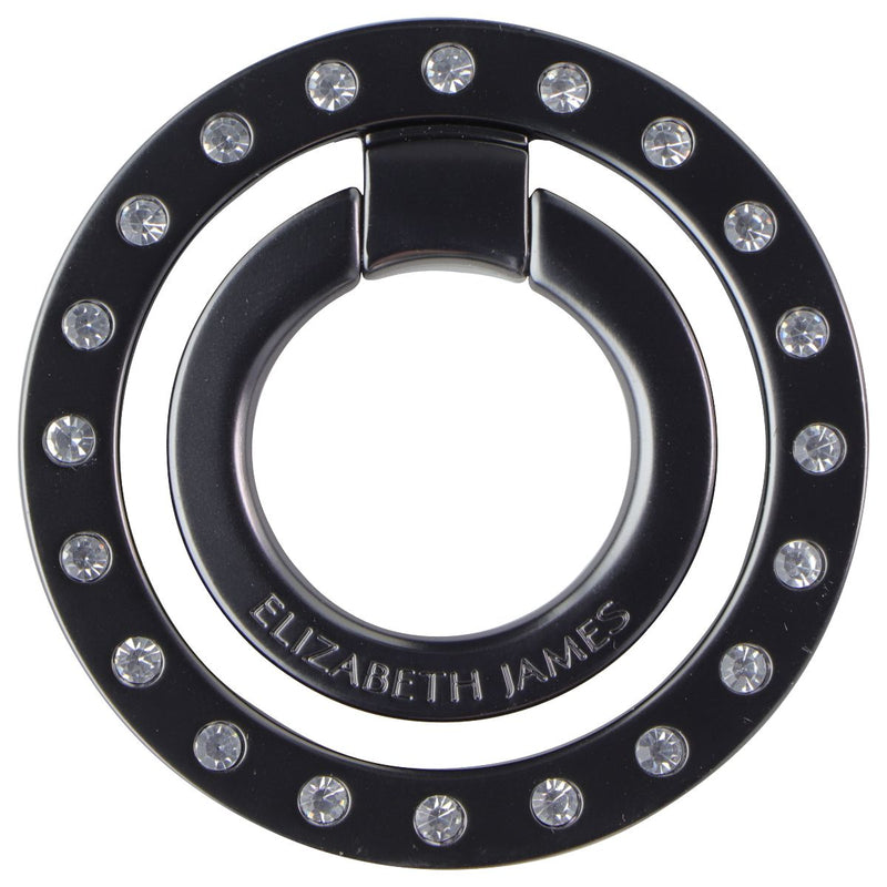 Elizabeth James Magnetic Ring Stand and Phone Grip - Gunmetal Crystal