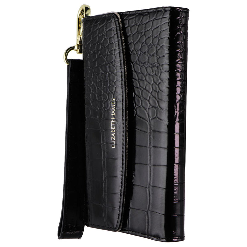 Elizabeth James Wristlet Folio for MagSafe for Apple iPhone 15 Pro - Black Croc