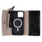 Elizabeth James Wristlet Folio for MagSafe for iPhone 15/14/13 - Black Croc