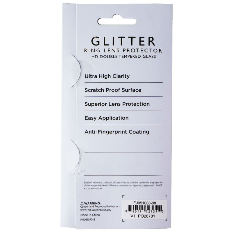 Elizabeth James Ring Lens Protector for iPhone 14/14 Plus - Glitter
