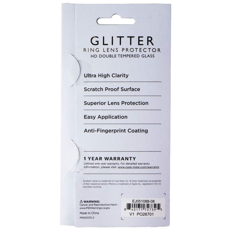 Elizabeth James Ring Lens Protector for iPhone 14/14 Plus - Glitter