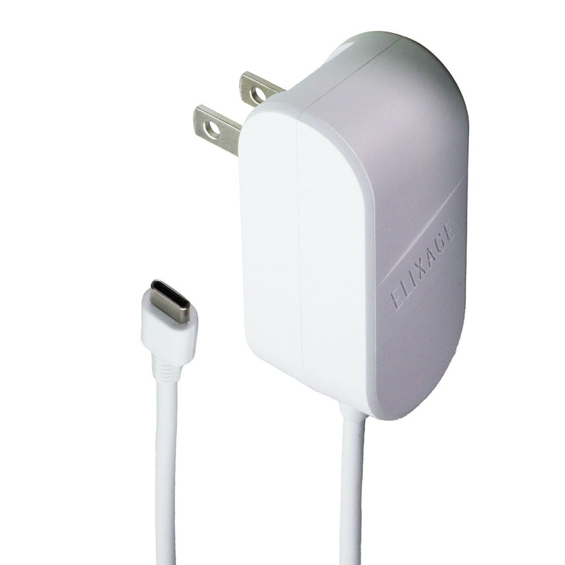 Elixage (5V/3A) 5-FT USB-C Wired Wall Charger - White (520237A633)