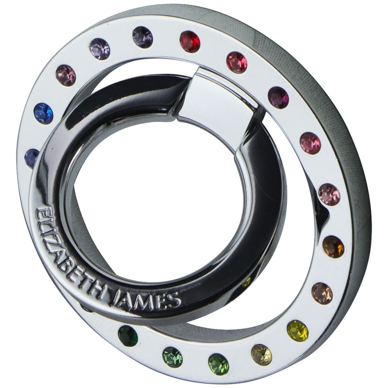 Elizabeth James Magnetic Ring Stand and Phone Grip for MagSafe - Rainbow Crystal