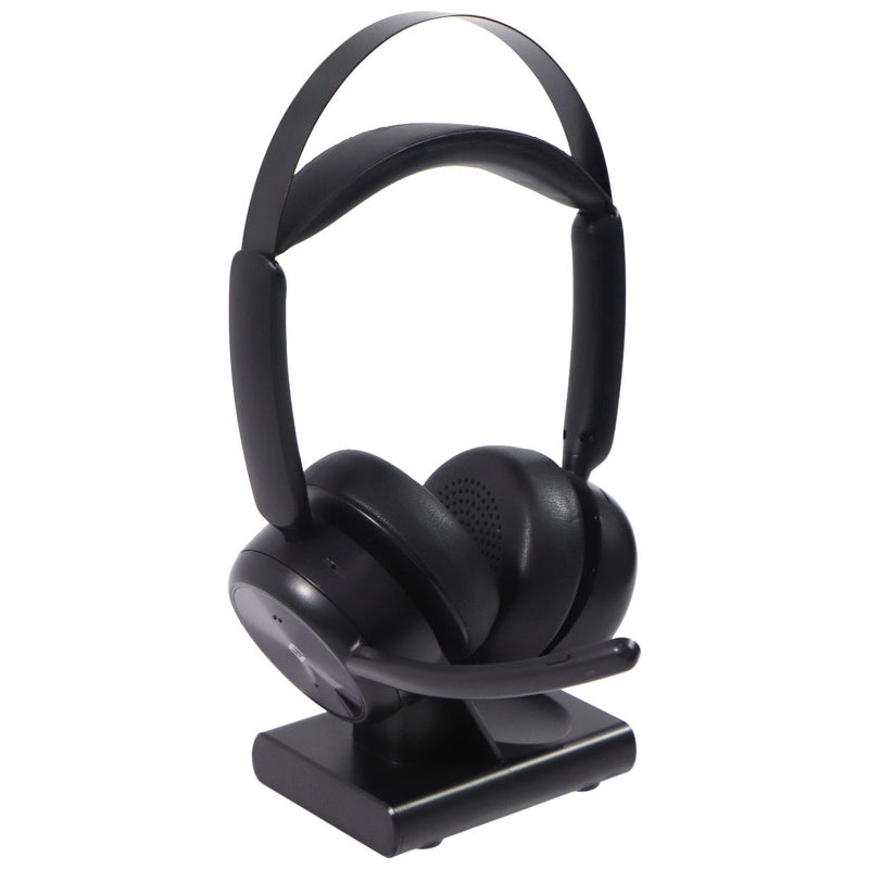 EMEET GeniusCall HS80 (Gen 2) Wireless On-Ear Headset with Charging Base - Black
