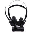 EMEET GeniusCall HS80 (Gen 2) Wireless On-Ear Headset with Charging Base - Black