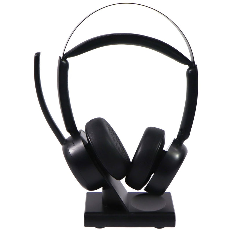 EMEET GeniusCall HS80 (Gen 2) Wireless On-Ear Headset with Charging Base - Black