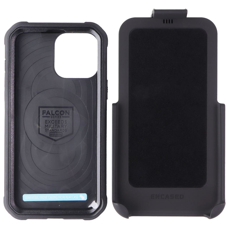 ENCASED Falcon Case and Holster for Apple iPhone 13 Pro Max - Black