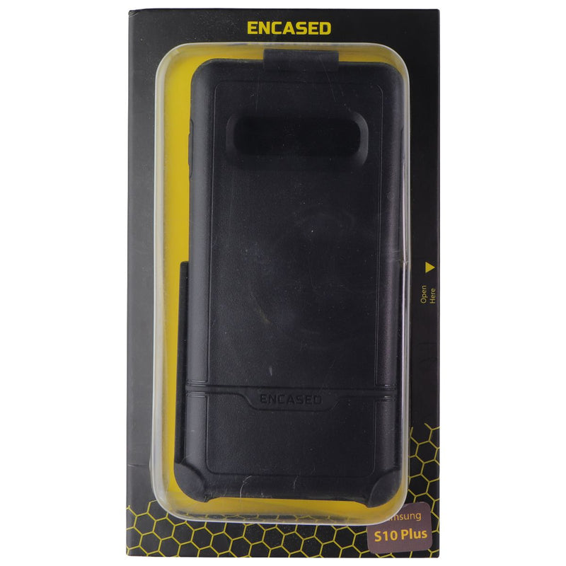 Encased Rebel Series Case and Holster for Samsung Galaxy (S10+) - Black