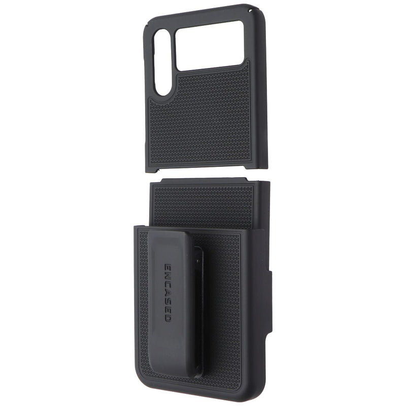 Encased DuraClip Series Holster Case for Samsung Galaxy Z Flip4 - Black