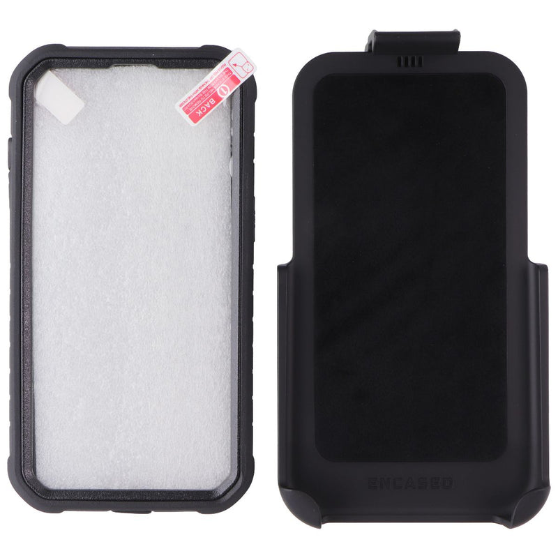 Encased Falcon Shield Case & Holster for Apple iPhone 14 - Black