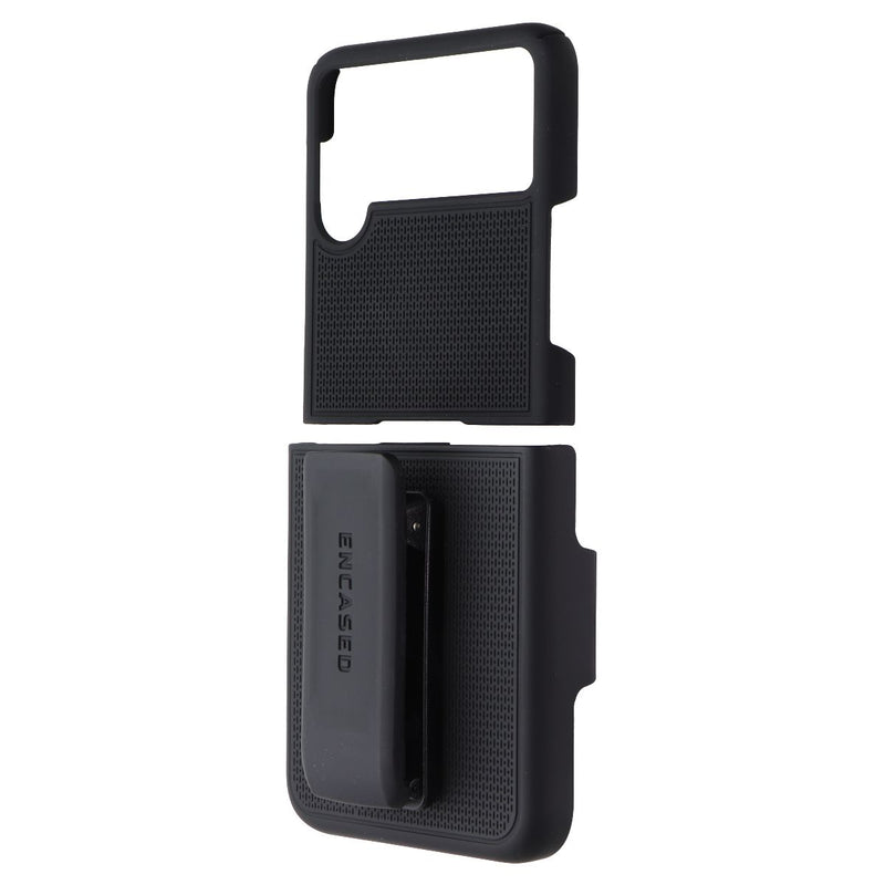 Encased Duraclip Series Case & Holster Clip for Samsung Galaxy Z Flip3 - Black