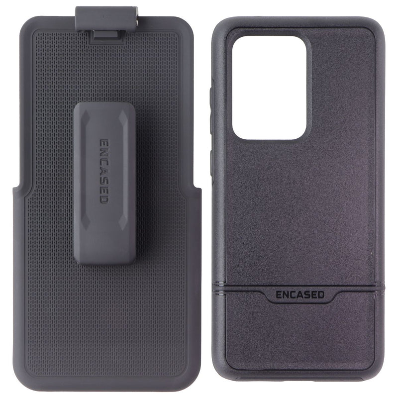 Encased Rebel Series Case & Holster for Samsung Galaxy S20 Ultra - Black