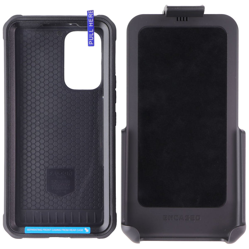Encased Falcon Shield Case & Holster for Samsung Galaxy A53 5G - Black