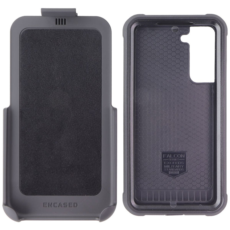 Encased Falcon Shield Case for Samsung Galaxy S21 FE 5G - Black