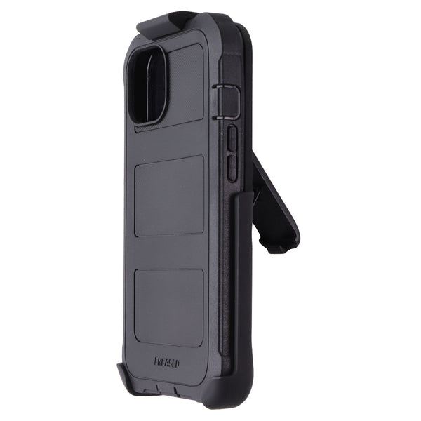 Encased Falcon Shield Case with Belt Clip Holster for Apple iPhone 13 - Black