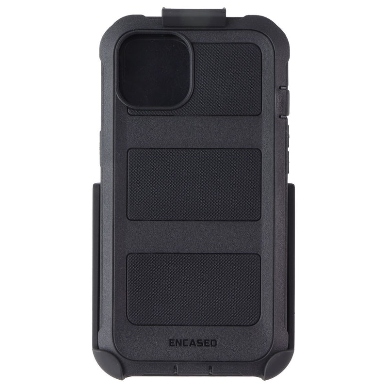 Encased Falcon Shield Case with Belt Clip Holster for Apple iPhone 13 - Black