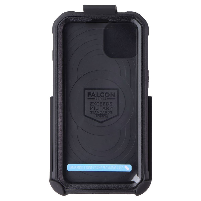 Encased Falcon Shield Case with Belt Clip Holster for Apple iPhone 13 - Black