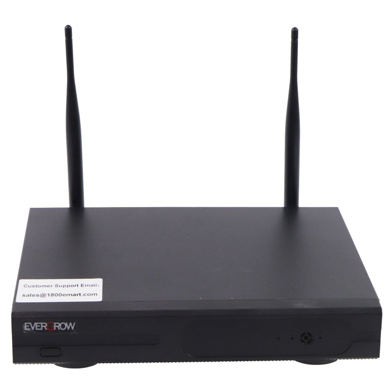 EVERGROW Wireless HD Security System - 10 Channels with 8 Cameras (EVGNVRAD3MP8)