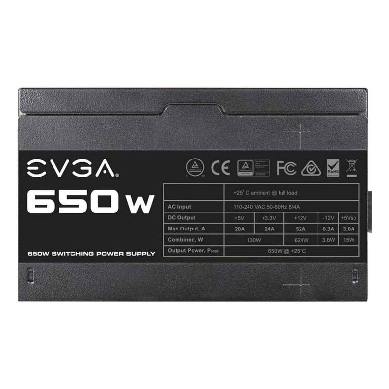 EVGA 120mm EVGA 650W N1 Series Power Supply (100-N1-0650-L1)