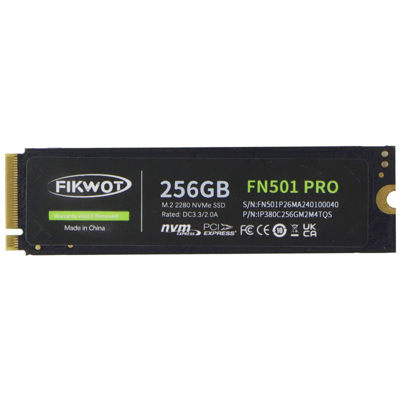 FIKWOT (256GB) FN501 Pro NVMe Internal Solid State Drive - M.2 2280 PCIe Gen3 x4