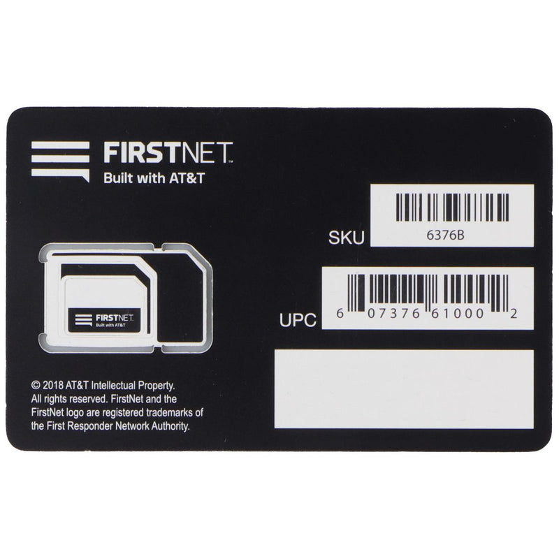 FirstNet AT&T Triple-Cut SIM Card (for AT&T First Responder)