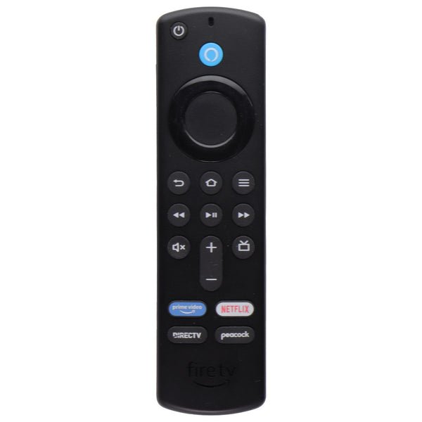 Fire TV remote (P4C6EN) with Prime Video/Netflix/DirecTV/Peacock Buttons - Black