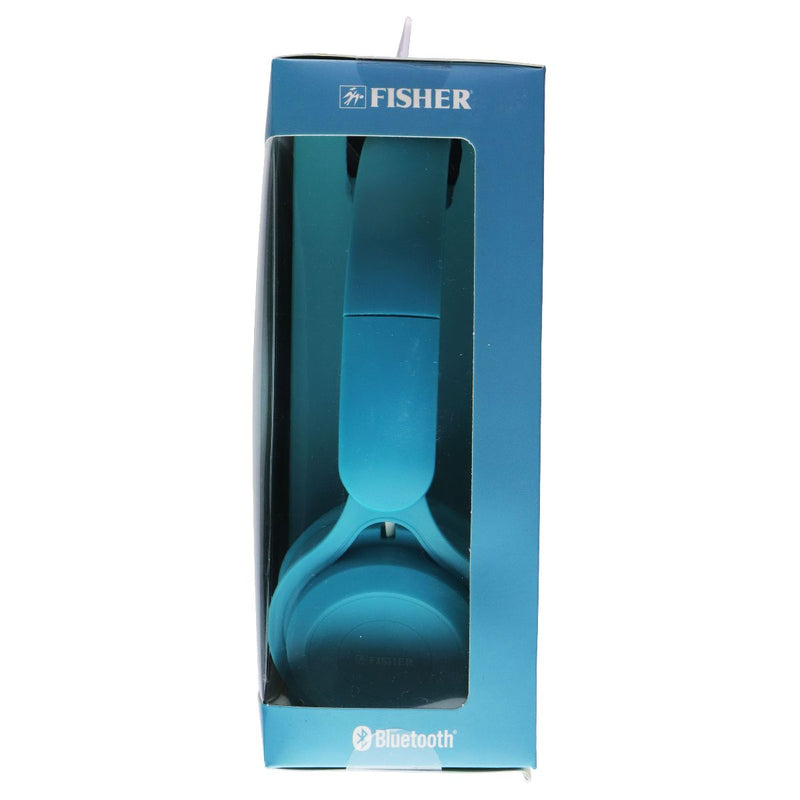 Fisher Vibez Wireless Folding Headphones with Built in Microphone - Blue