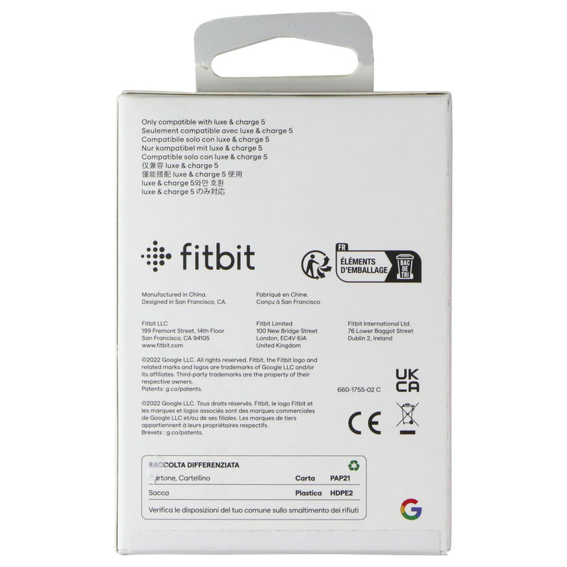Fitbit Charging Cable for Fitbit Luxe and Charge 5 Smart Watches - Black