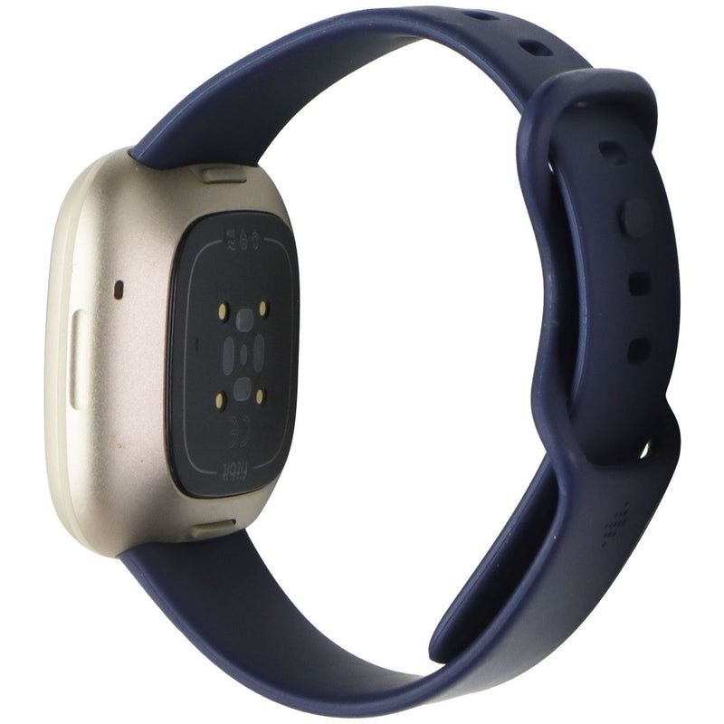 Fitbit Versa 3 Smartwatch (FB511) - Gold Case / Blue Infinity Bands (Full Set)