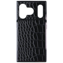 Flaunt Square Case for MagSafe for Apple iPhone 17 Pro  - Black Crocodile
