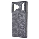 Flaunt Square Series Hard Case for Apple iPhone 17 Pro Max - Black Croc Leather