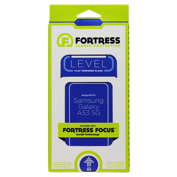 Fortress Level Flat Tempered Glass w/Install Tool for Samsung Galaxy A53 (5G)