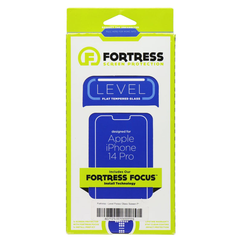 Fortress Level Flat Tempered Glass Screen Protector for Apple iPhone 14 Pro