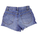 FOREVER 21 Heart Cutout Denim Shorts for Women - Size 24 - Medium Denim