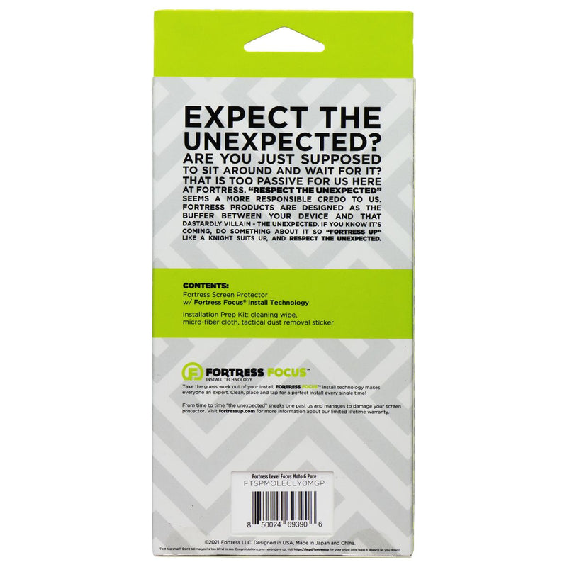 Fortress Level Flat Tempered Glass Screen Protector for Motorola Moto G Pure