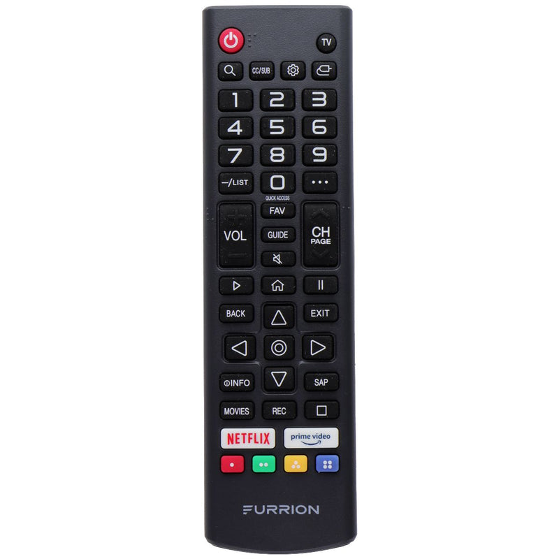 Furrion Remote Control HR-B203 with Netflix / Prime Video Buttons - Black