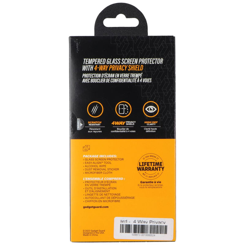 Gadget Guard Glass with Privacy Screen Protector for Apple iPhone 15 Pro