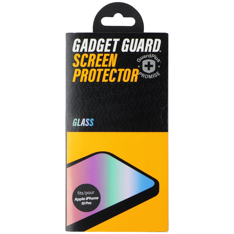 Gadget Guard - Glass Screen Protector for Apple iPhone 15 Pro Smartphone - Clear