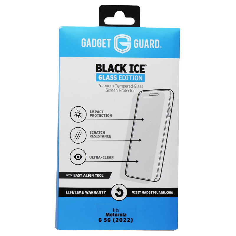 Gadget Guard Black Ice Glass Protector w/Easy Align Tool for Motorola Moto G 5G