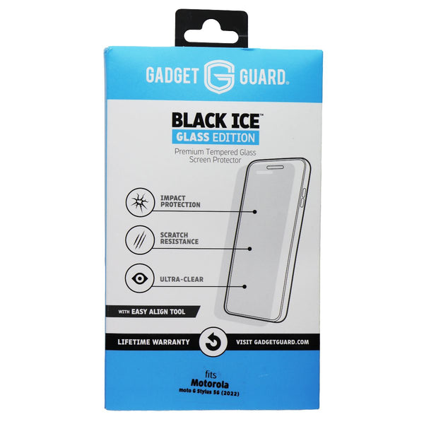 Gadget Guard Black Ice Glass with Easy Align Tool for Moto g Stylus 5G (2022)